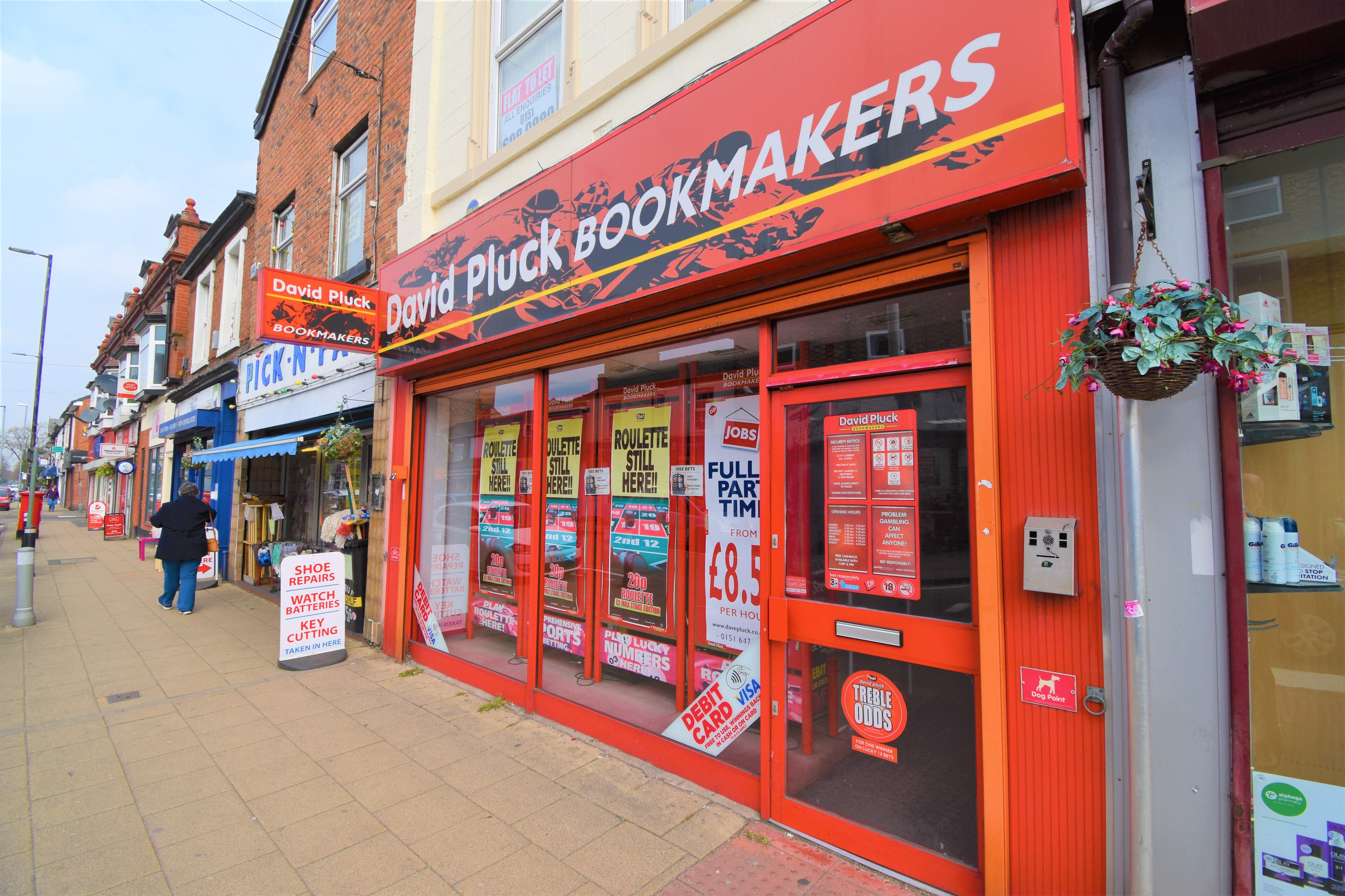 141 Northenden Road, Sale Moor, M33 3HF Dave Pluck Bookmakers